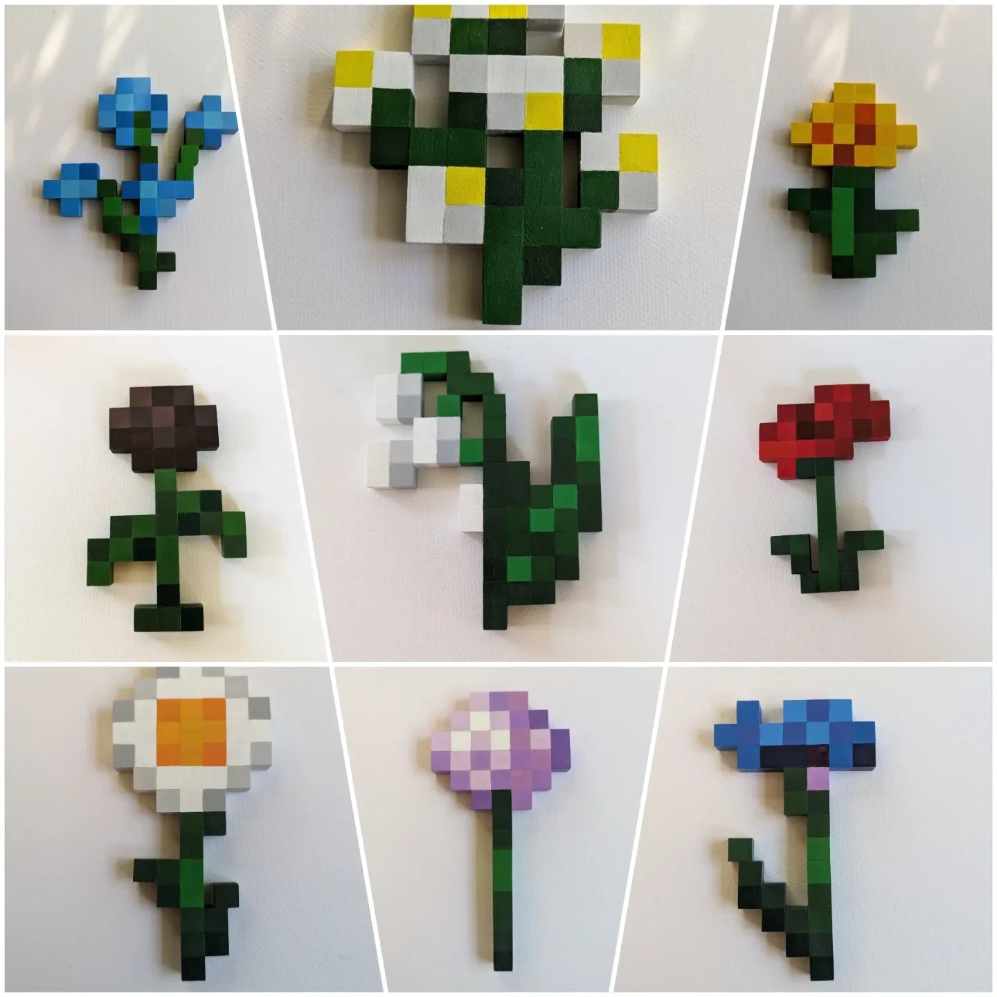 Minecraft Inspired Wooden wall art and ornaments