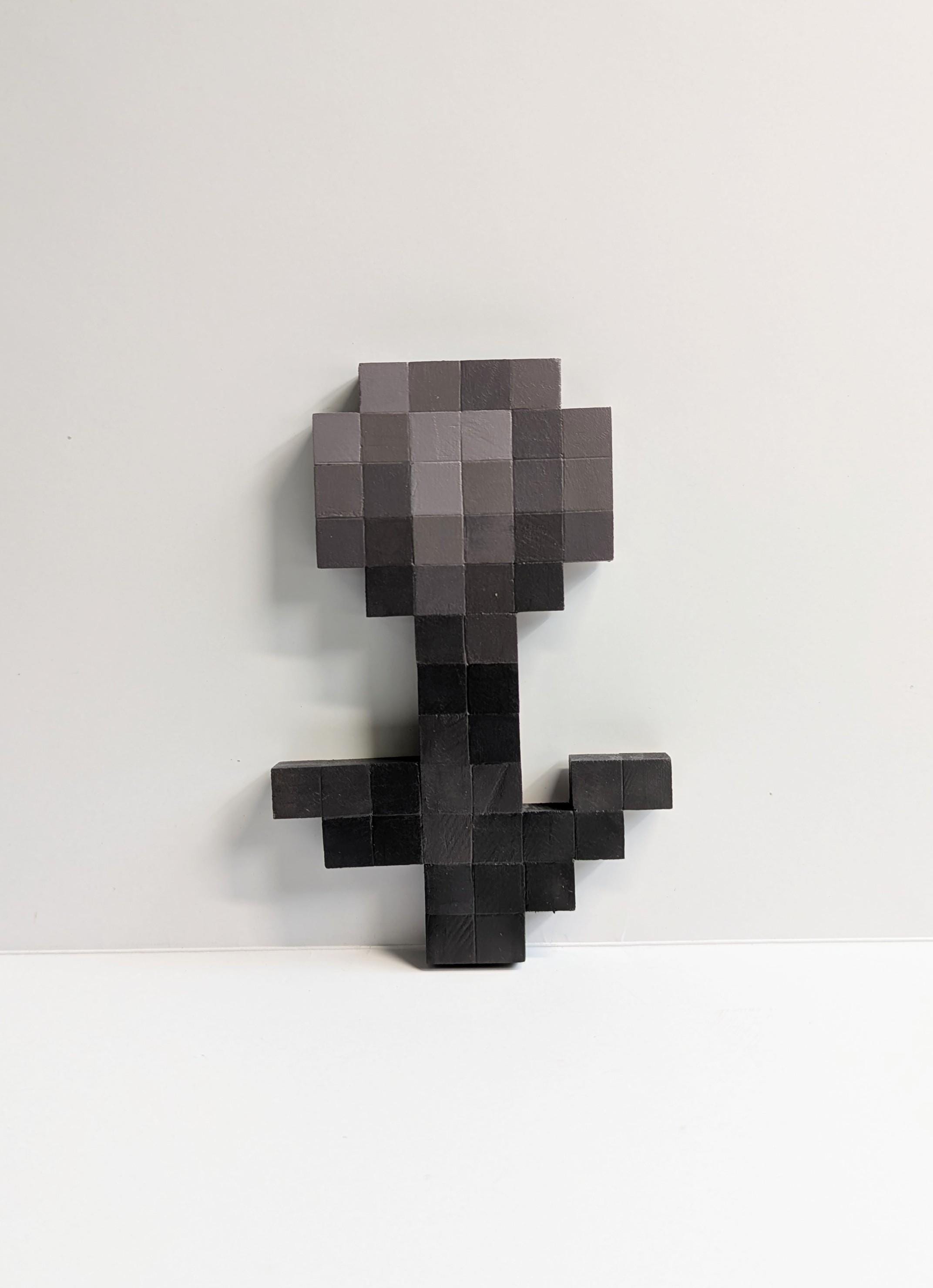 Handcrafted Minecraft Flowers Wall Art - Large Wooden Pixel Art Decor