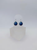 Diamond Pixel Drop Earrings ~ Sterling Silver ~ Handmade Gamer Gift for Her