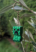 Minecraft Inspired Wooden Keyrings – Handmade & Hand-Painted, Creeper, Bee, Chicken, Sheep and Ghast
