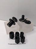Universal Multi Sleeved Parcel Shelf Repair Kit. Fix Broken Hinges Pegs Lugs x2