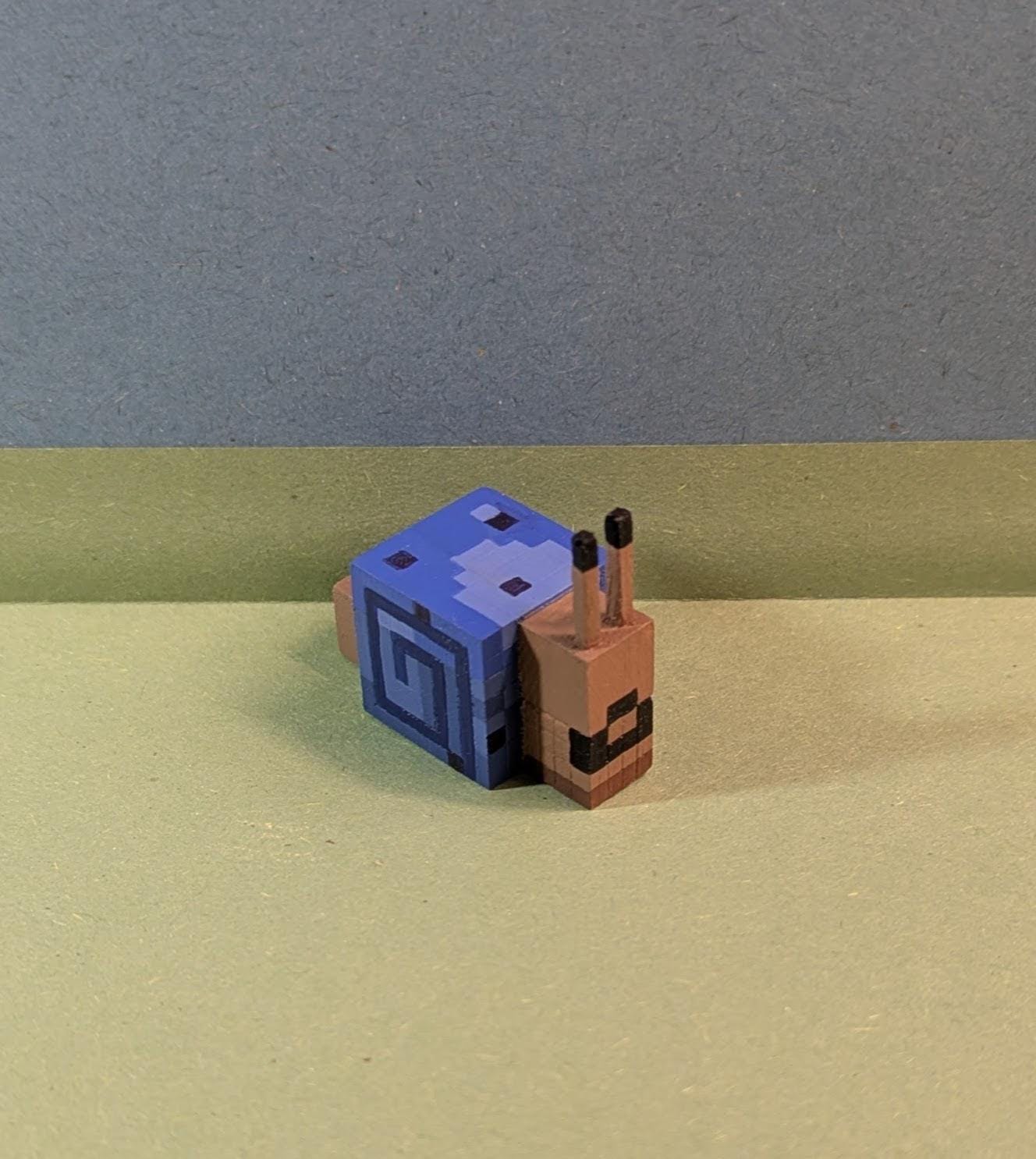 Handcrafted Life Series Snails - Wooden Minecraft Wild Life Characters