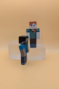 Your own custom skins. Wooden Minecraft inspired figures