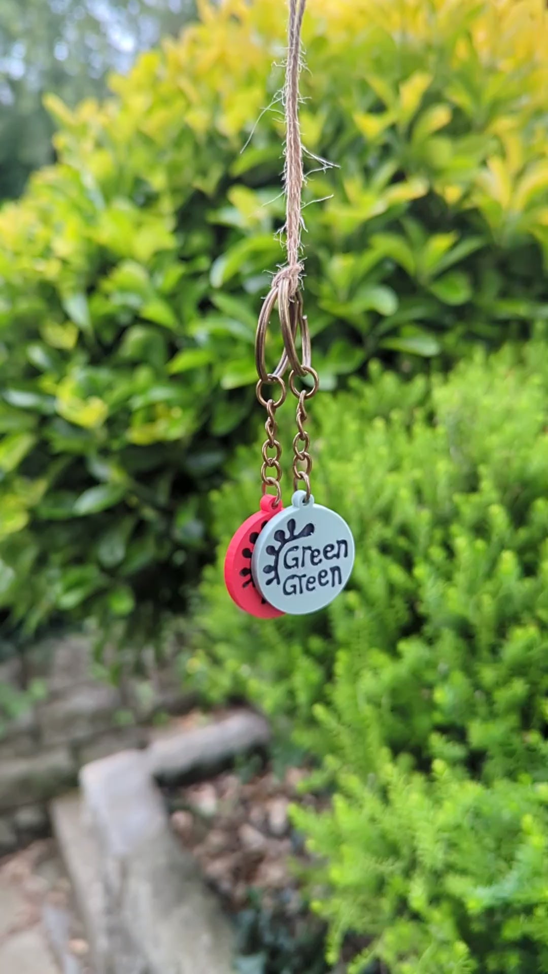 Cortis 3D Printed GREEN GREEN, RED RED Keyrings