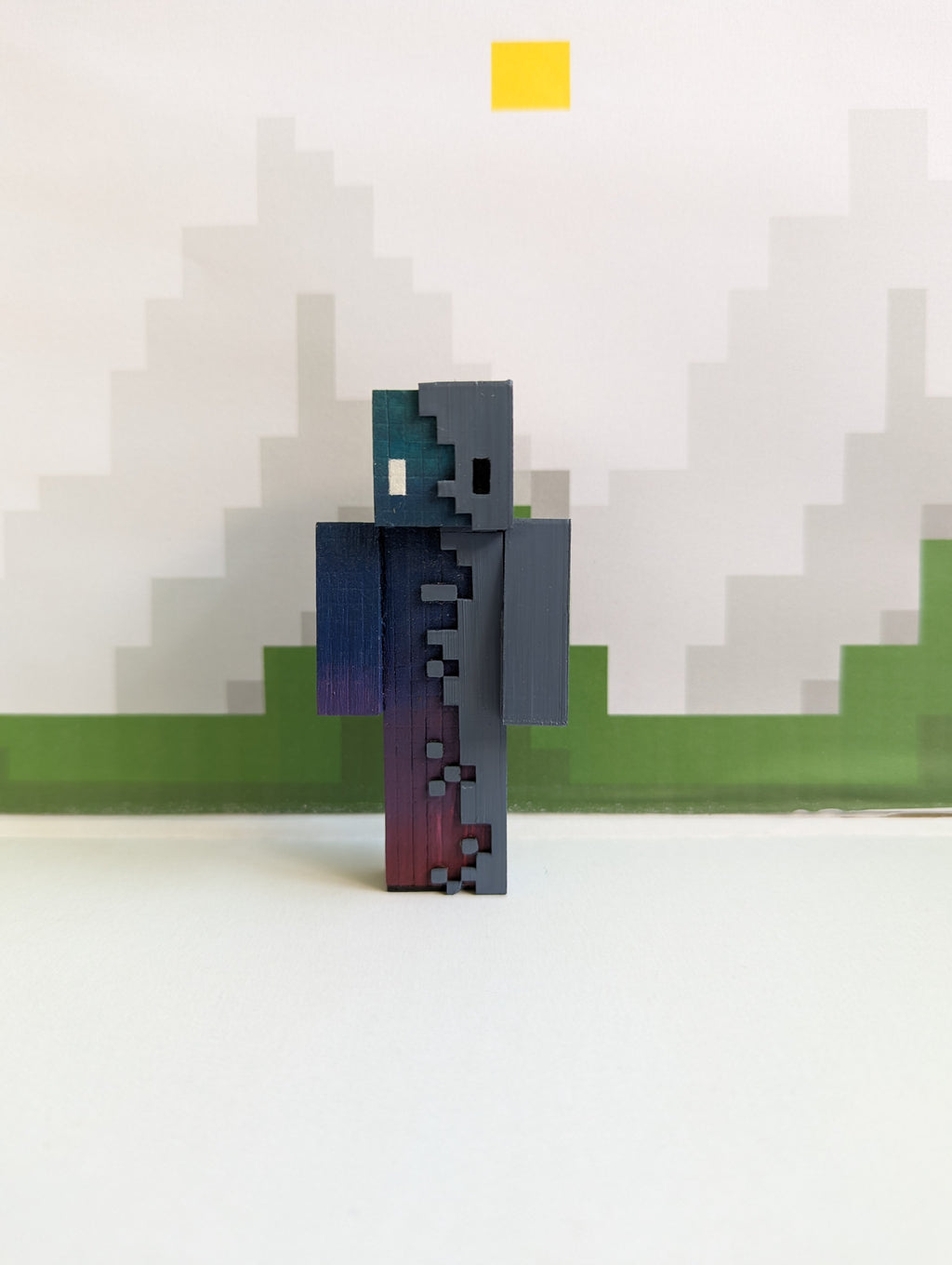 Your own custom skins. Wooden Minecraft inspired figures