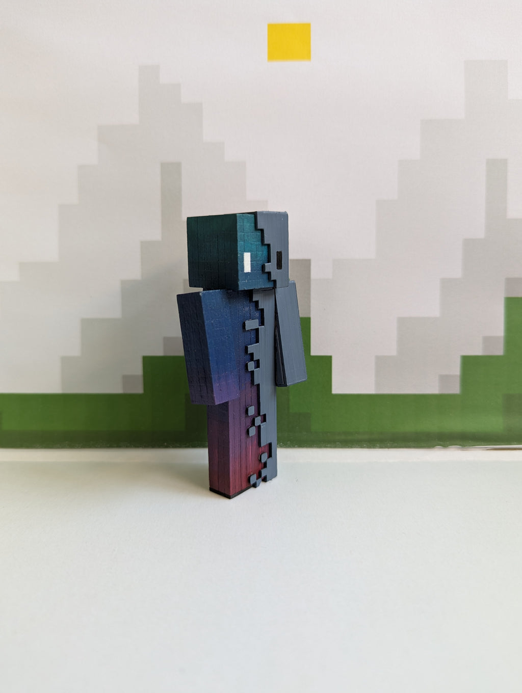 Your own custom skins. Wooden Minecraft inspired figures