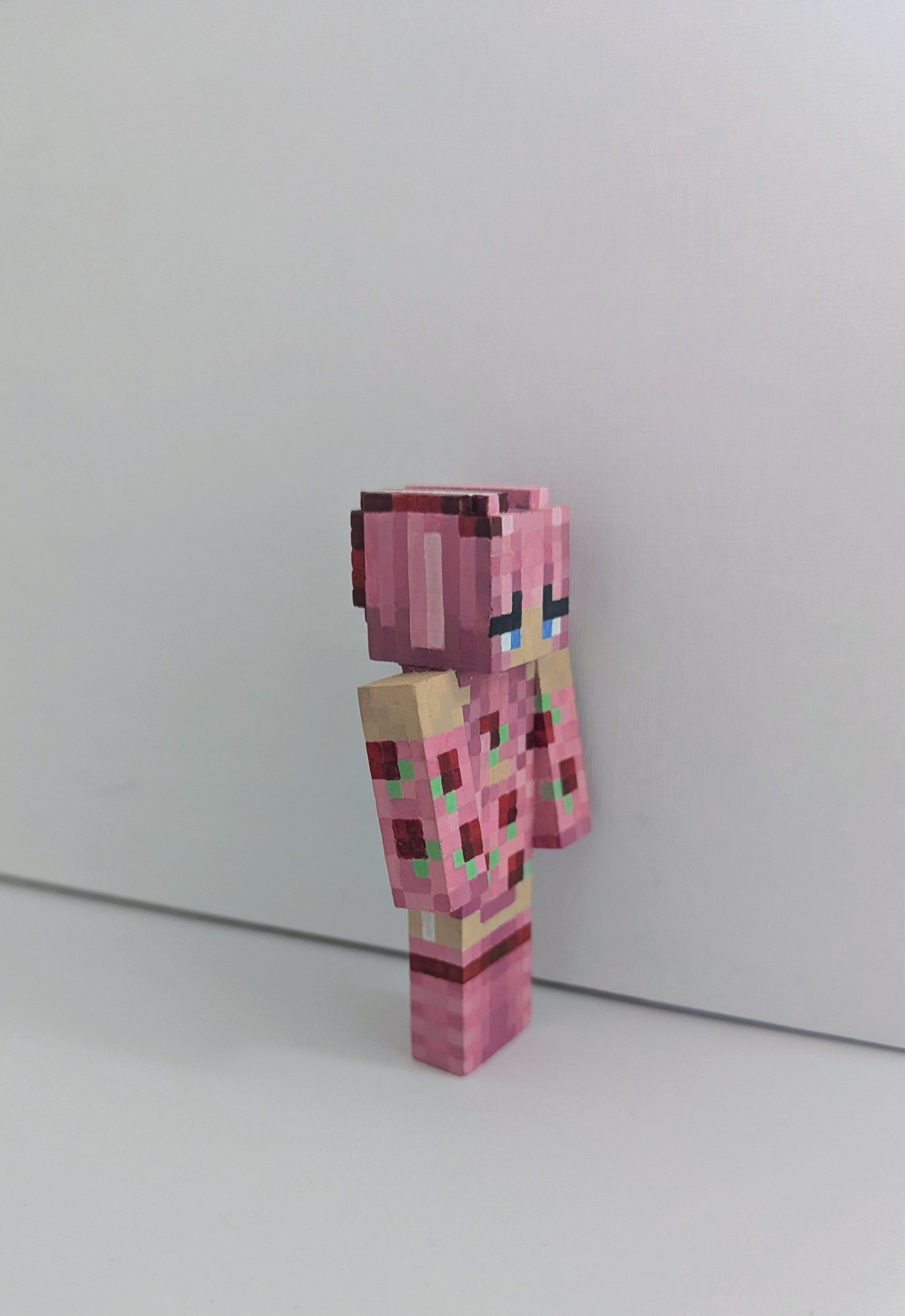 Your own custom skins. Wooden Minecraft inspired figures