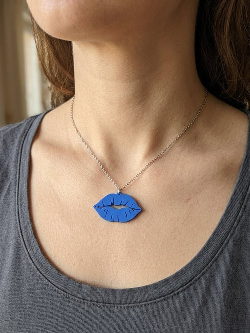 Blue Lips Necklace or Keyring | Cortis Inspired