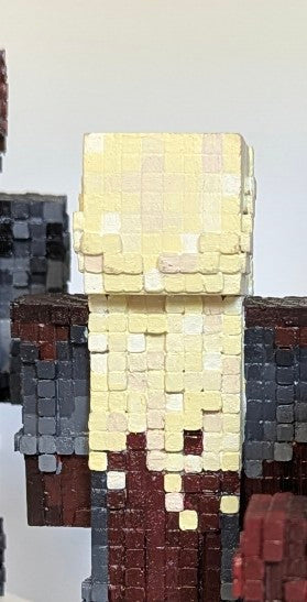 Your own custom skins. Wooden Minecraft inspired figures