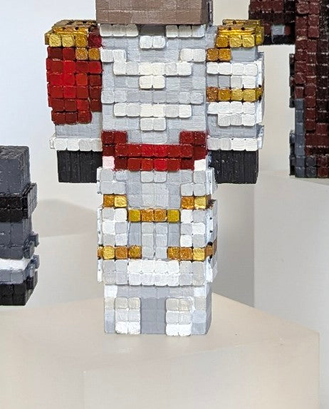 Your own custom skins. Wooden Minecraft inspired figures