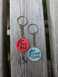 Cortis 3D Printed GREEN GREEN, RED RED Keyrings