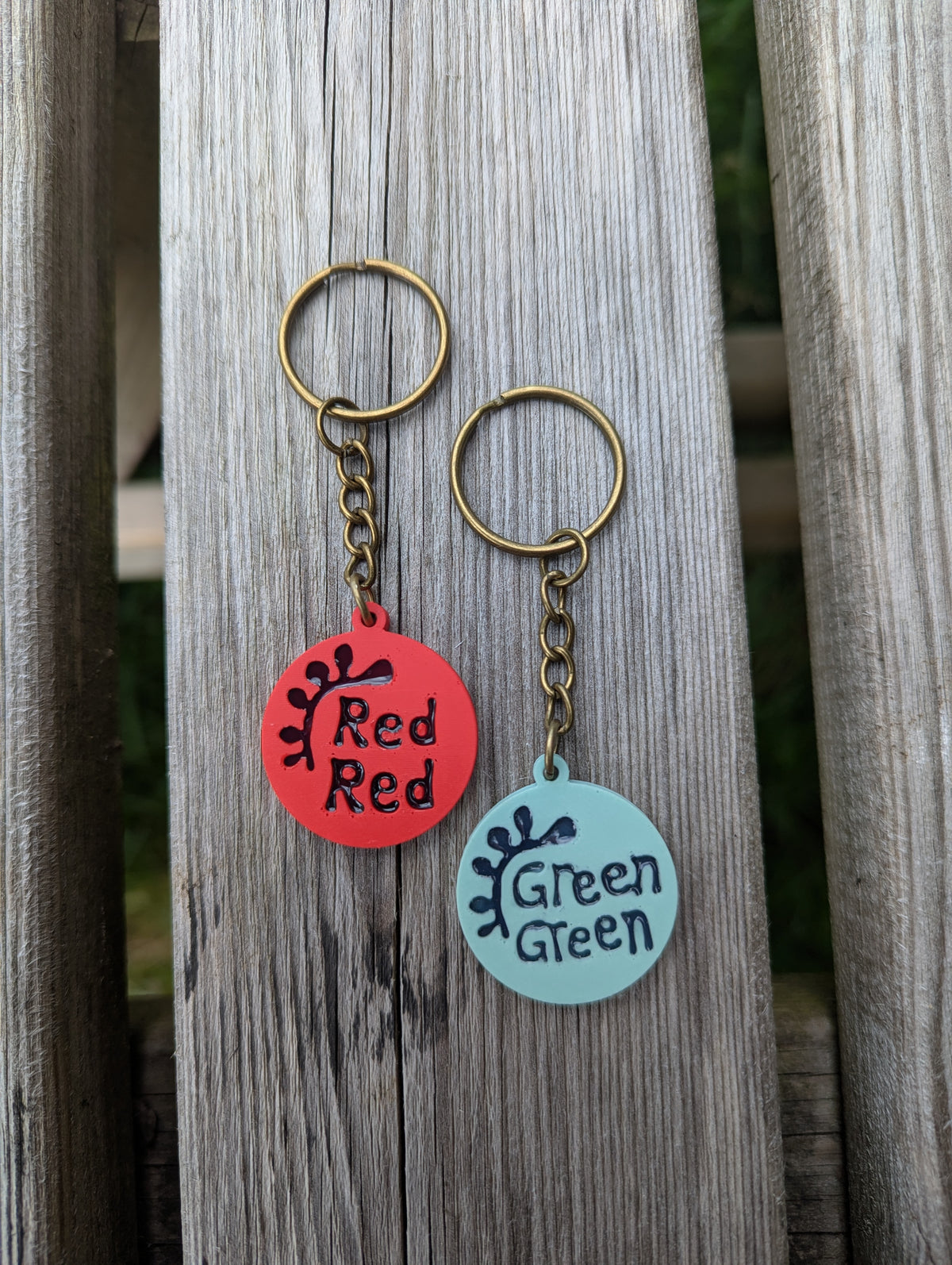 Cortis 3D Printed GREEN GREEN, RED RED Keyrings