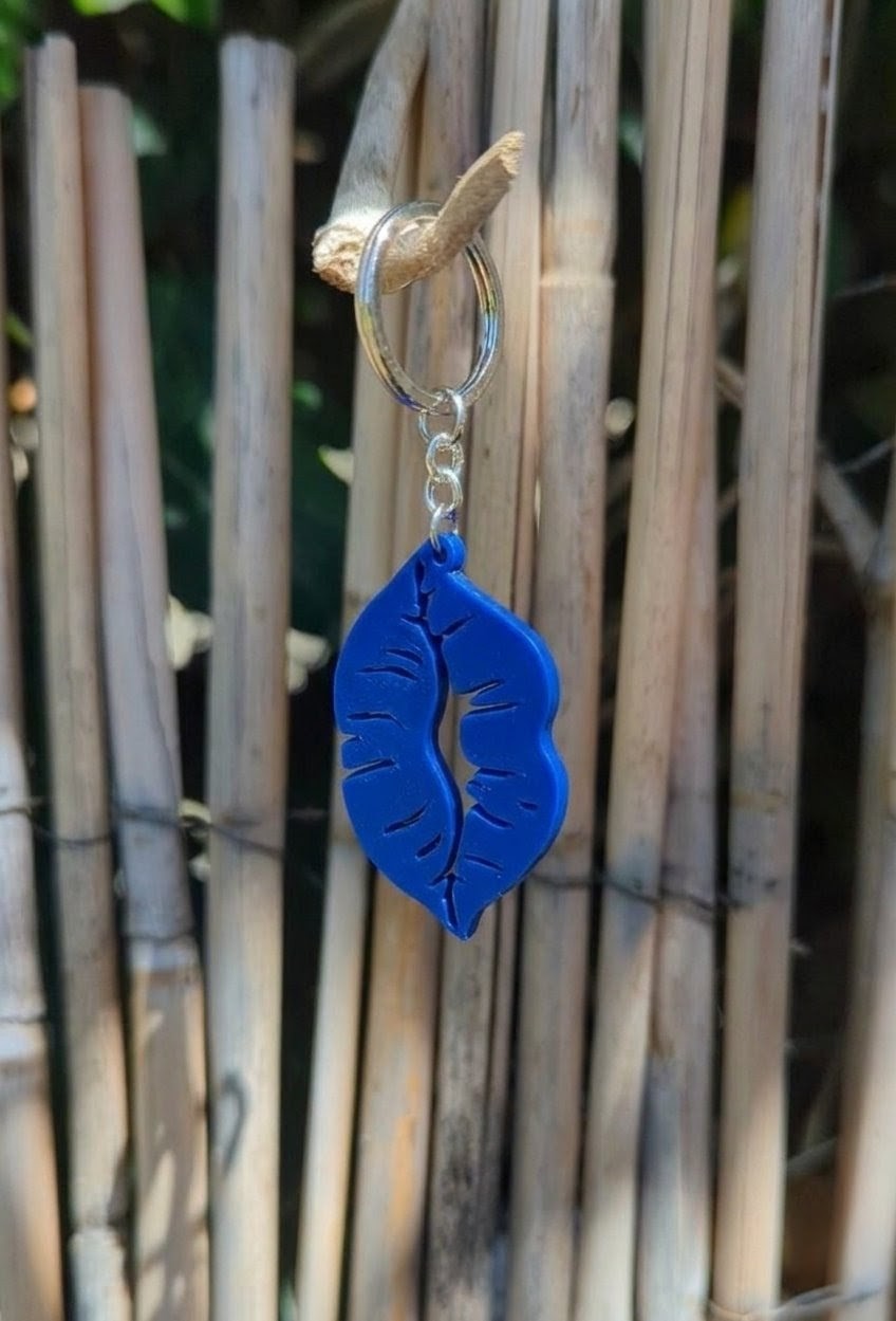 Blue Lips Necklace or Keyring | Cortis Inspired